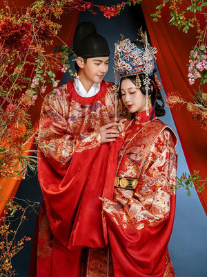 Discover elegant red Chinese wedding dresses, cheongsam wedding dresses, and Chinese collar wedding gowns. For men, shop Chinese wedding suits, male outfits, and wedding hanfu. Our collection includes plus size Chinese wedding dresses, modern Chinese wedding dresses, and accessories like Chinese wedding shoes and flowers. Don’t miss our Chinese wedding cabinet for special occasions.