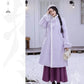 Iris set embroidery purple autumn and winter Hanfu