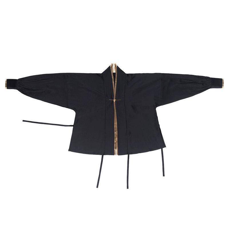 xiuyun ma ☆ Black&Blue Modern Hanfu | 6-meter-high daily Hanfu suit