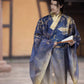 [Dragon Roar] Hanfu Printing Smudge Embroidery Ming Blue Daoist Robe