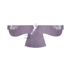 This purple hanfu coat features flowing hanfu sleeves and a hanfu jacket inspired by Song Dynasty hanfu. Pair it with a princess hanfu dress or hanfu shirt for an elegant look. Loved by hanfu woman and hanfu female enthusiasts, it blends chinese clothing patterns with a hanfu modern style. Perfect for festivals like modern Chinese New Year clothes, it’s available from Chinese clothing brands online, the best Chinese designer clothing websites, and demarzo Chinese clothing collections.