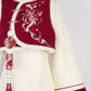 autumn and winter lolita spring dawn Chinese style short vest new year red robe long sleeve op cheongsam dress