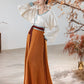 the Tang style is breathable, the silk neck, the round neck shirt, the ten broken skirts, the summer