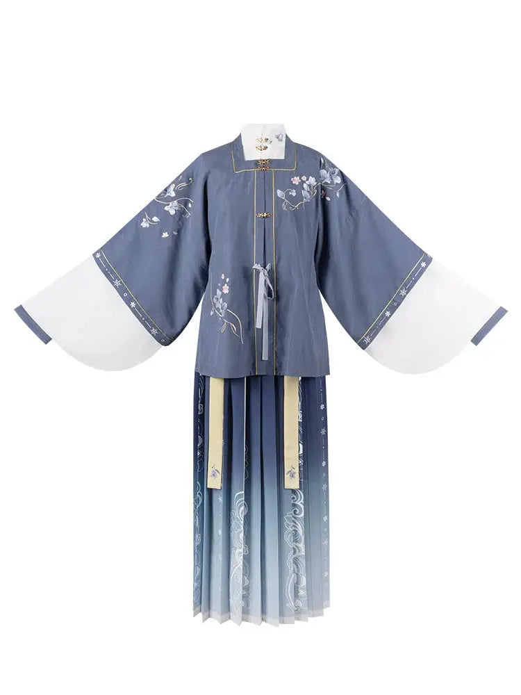 This elegant blue hanfu for women features flowing hanfu sleeves, intricate hanfu patterns, and classic hanfu layers. Perfect as a princess hanfu dress, fairy hanfu dress, or sexy hanfu, it’s inspired by Tang Dynasty hanfu and ideal for hanfu cosplay or hanfu dance styles. Available in plus size hanfu, it pairs beautifully with a chic hanfu skirt. Wondering where to buy hanfu? Explore our trusted hanfu shop for the best hanfu for sale options. 