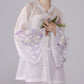 [Mountain Mist Lily] Imitation Makeup Flower Horse Dress Crew Neck Ming Hanfu Suit Women