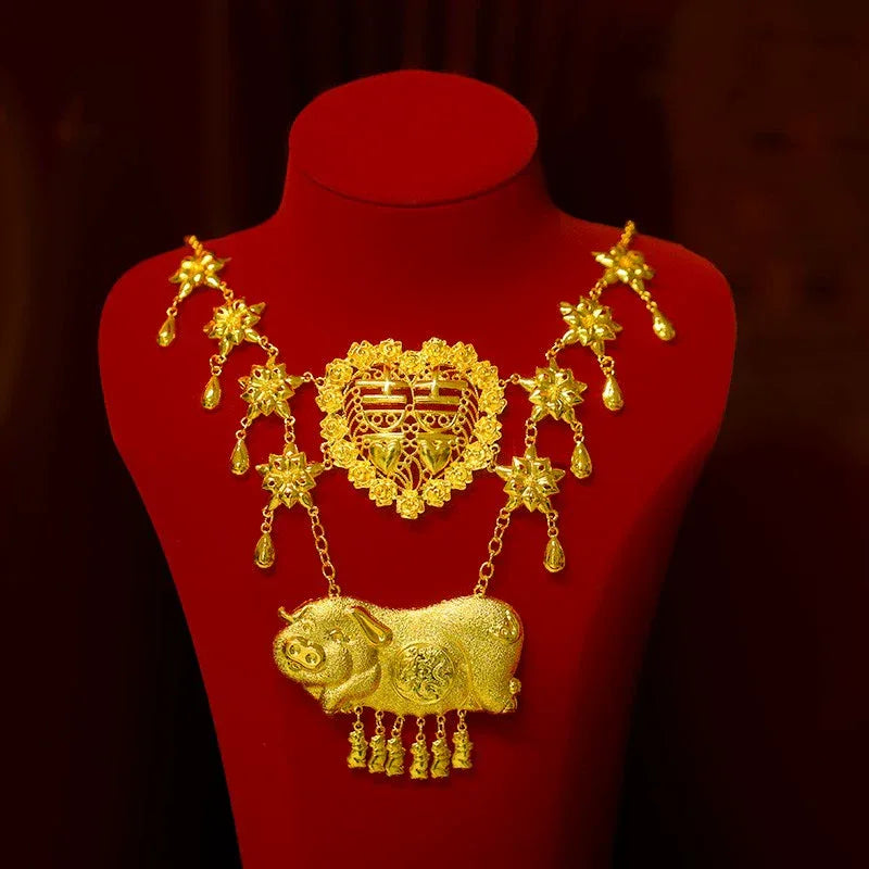 Golden Curtain Bride Headdress Wedding Hair Accessories