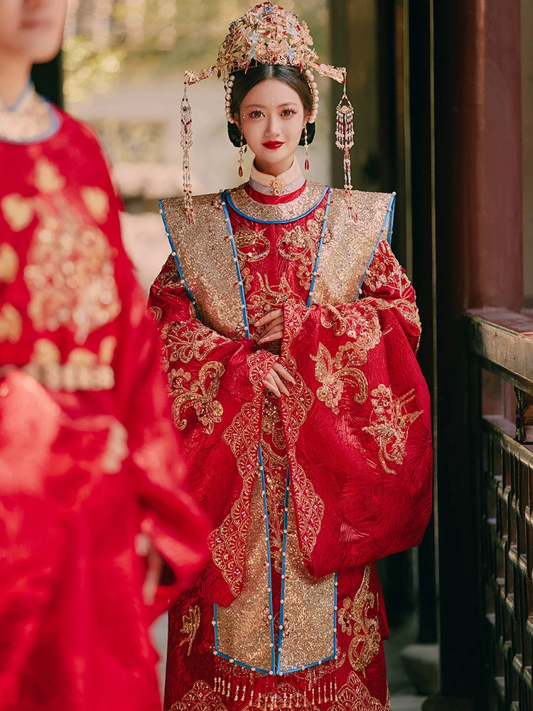 Ming-made Han-style wedding clothes, men's and women's couples' suits