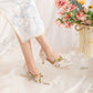 Vine embroidery cheongsam shoes