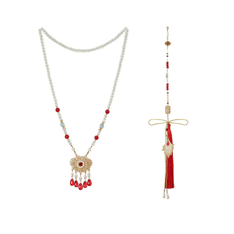 Luan Feng Heming red wedding Hanfu set product photo 24