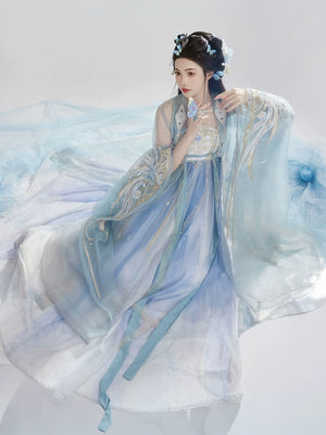 Discover blue traditional hanfu for women with elegant hanfu sleeves, intricate hanfu patterns, and layered designs. Perfect as a princess hanfu dress, fairy hanfu dress, or sexy hanfu, it’s ideal for hanfu cosplay, hanfu dance style, or casual wear. Shop plus size hanfu, hanfu skirts, and more at our trusted hanfu shop, featuring hanfu for sale from top chinese clothing brands and the best Chinese designer clothing websites. 