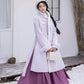 Iris set embroidery purple autumn and winter Hanfu