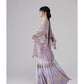 [Mountain Mist Lily] Imitation Makeup Flower Horse Dress Crew Neck Ming Hanfu Suit Women