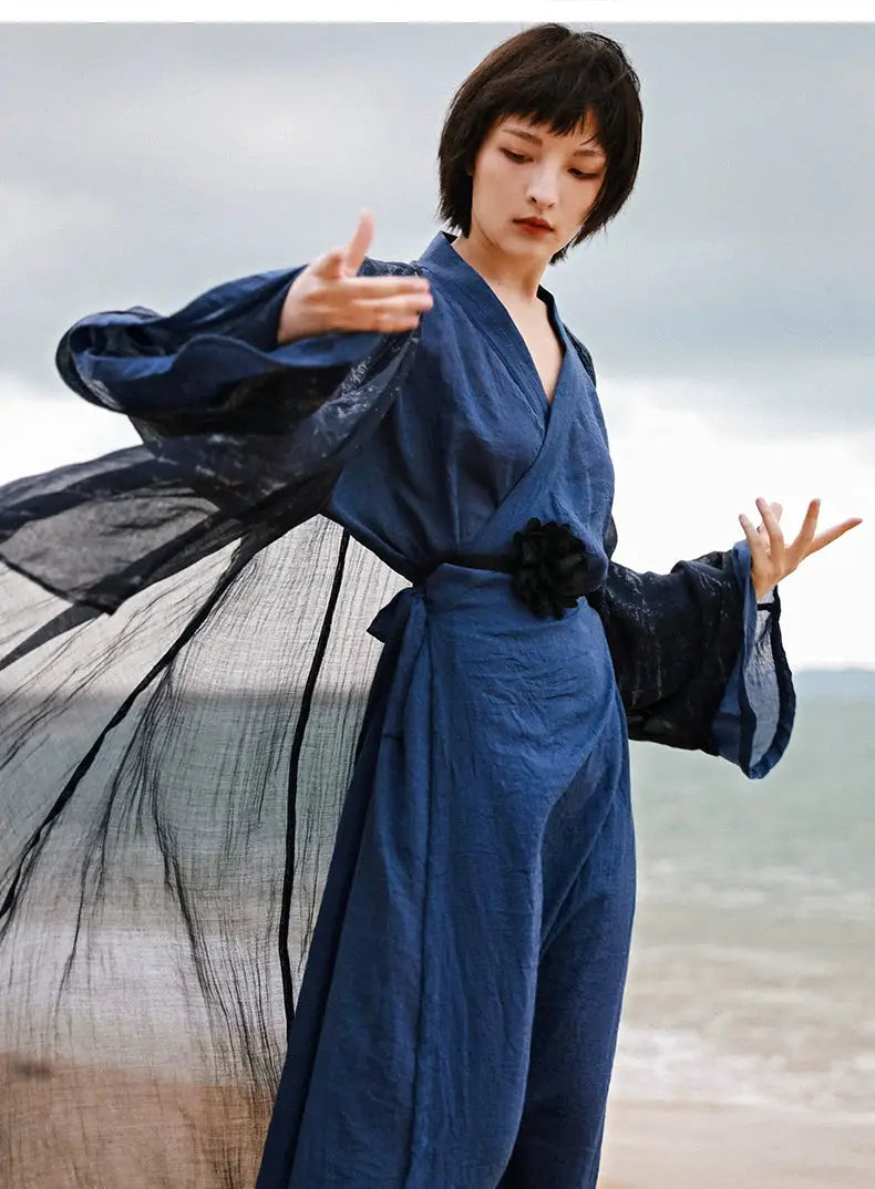 Super fairy autumn three-piece Hanfu antique jacket Chinese suit women's clothing