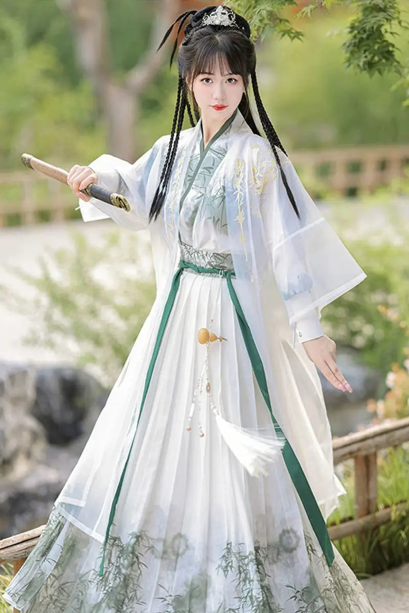 Song Dynasty Hanfu [Qianmo] Martial arts style cool Sa Han element elegant waist skirt