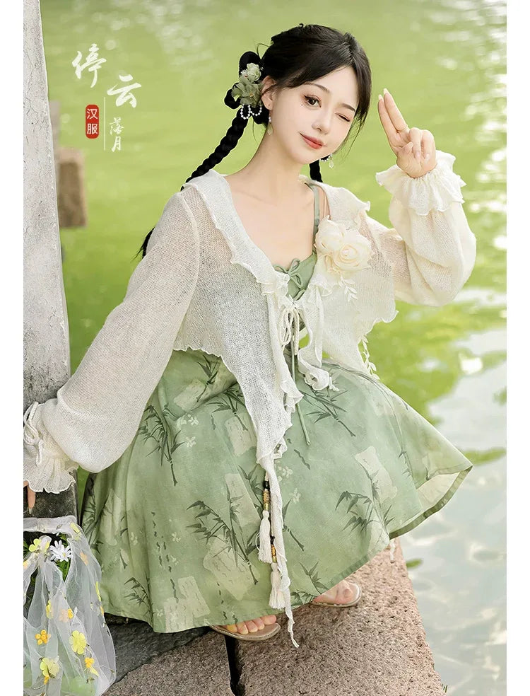 bamboo green dress Montsand Brocade Bamboo Dress by Montsand
