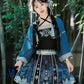 Silver Bell Hanfu Women's Han Element Improved Top Half Skirt Ancient Clothing Full Set Miao Xinjiang Exotic Style Daily