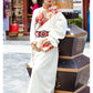 Noble Tibetan robe white Tibetan clothing