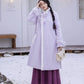 Iris set embroidery purple autumn and winter Hanfu