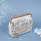 Yuejian white embroidered cheongsam Hanfu bag