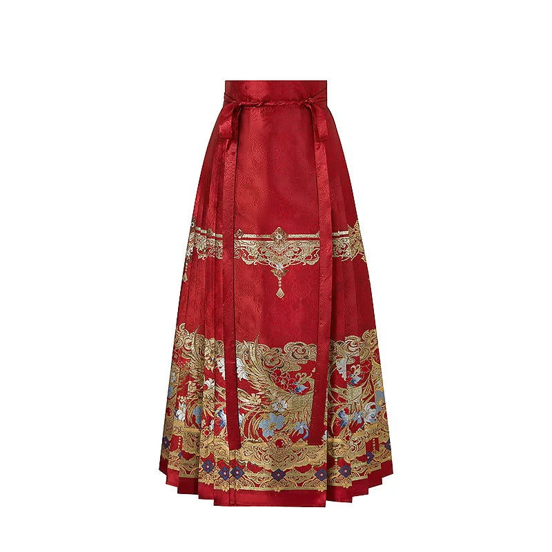 Luan Feng Heming red wedding Hanfu set product photo 23
