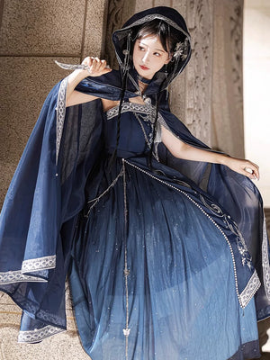 Discover a blue modern hanfu with elegant hanfu sleeves, a stylish hanfu jacket, and timeless charm. Perfect for princess hanfu dress, fairy hanfu dress, or casual hanfu, it suits every hanfu woman. Pair with a hanfu shirt or wear it as a modern hanfu dress. Inspired by Ming Dynasty hanfu, it’s ideal for hanfu cosplay or as a cozy winter hanfu. Visit our hanfu shop for the best modernised hanfu and authentic blue hanfu.