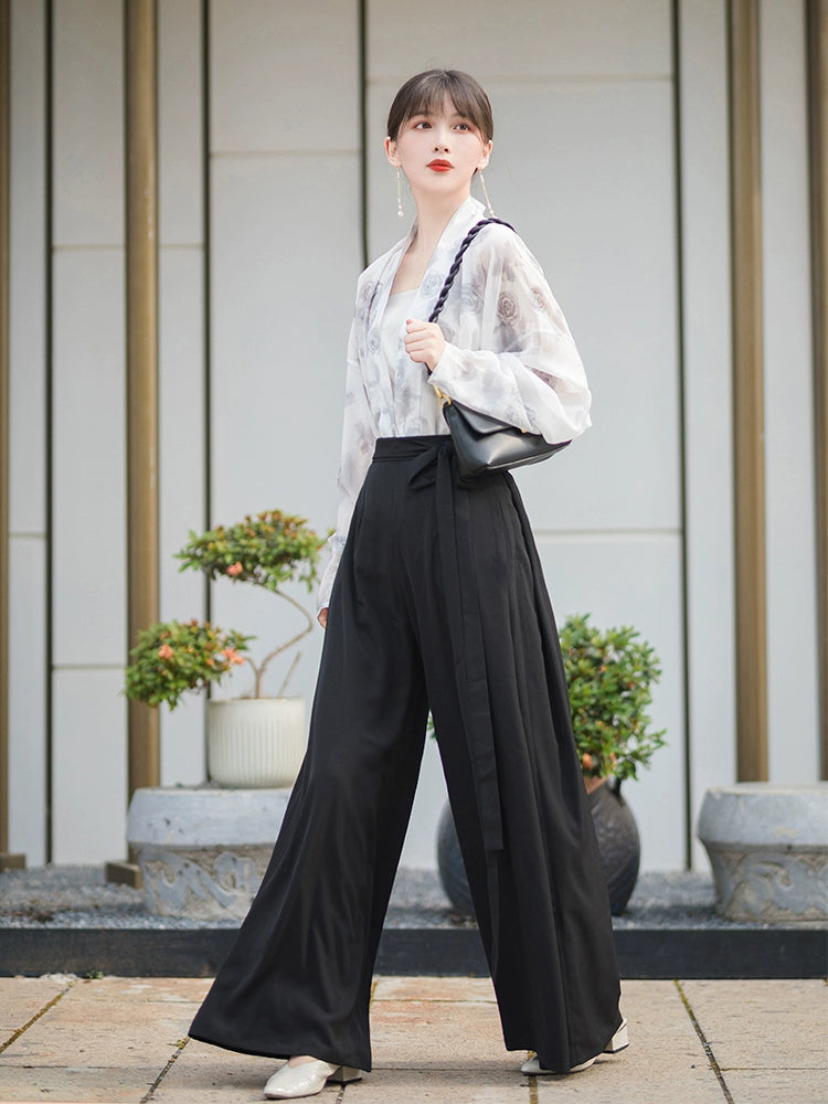 Discover a black modern hanfu with elegant hanfu sleeves, a stylish hanfu jacket, and timeless charm. Perfect for princess hanfu dress, fairy hanfu dress, or casual hanfu, it suits every hanfu woman. Pair with a hanfu shirt or wear it as a modern hanfu dress. Inspired by Ming Dynasty hanfu, it’s ideal for hanfu cosplay or as a cozy winter hanfu. Visit our hanfu shop for the best modernised hanfu and authentic blue hanfu.