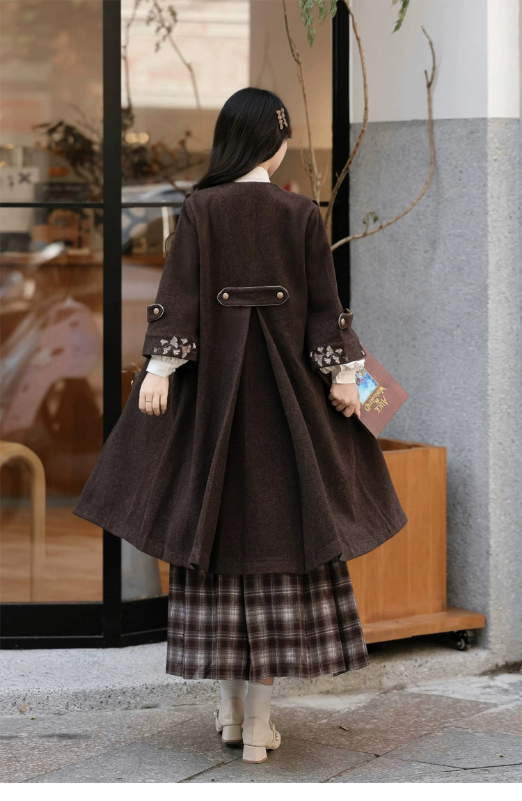 Autumn and winter wear suit women's woolen coat