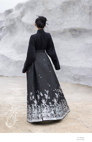 Discover a black modern hanfu with elegant hanfu sleeves, a stylish hanfu jacket, and timeless charm. Perfect for princess hanfu dress, fairy hanfu dress, or casual hanfu, it suits every hanfu woman. Pair with a hanfu shirt or wear it as a modern hanfu dress. Inspired by Ming Dynasty hanfu, it’s ideal for hanfu cosplay or as a cozy winter hanfu. Visit our hanfu shop for the best modernised hanfu and authentic blue hanfu.