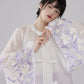 [Mountain Mist Lily] Imitation Makeup Flower Horse Dress Crew Neck Ming Hanfu Suit Women