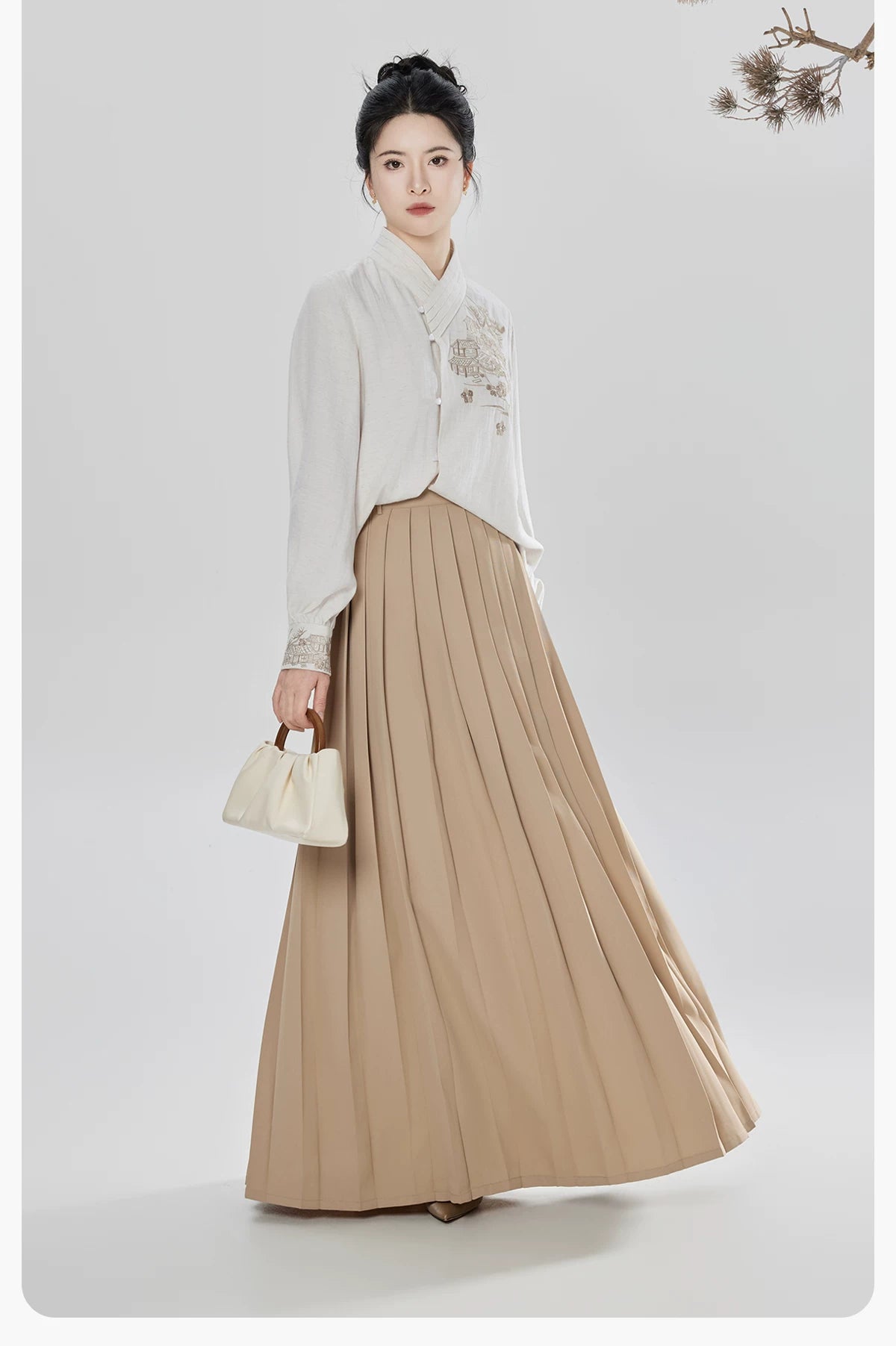 Songyu modern Hanfu floral shirt Song pants and skirt product photo 20