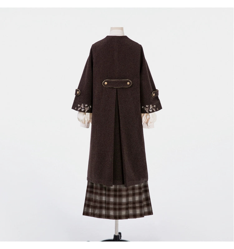 Autumn and winter wear suit women's woolen coat