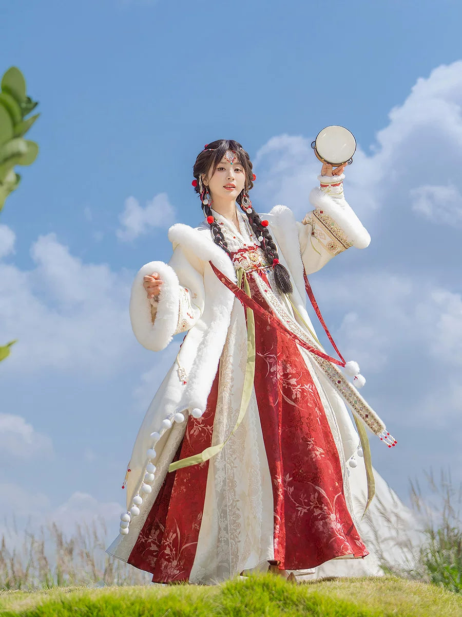 Shengle Long Dream winter Hanfu cloak and chest-high dress product photo 1