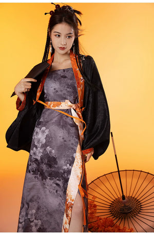 Discover a black modern hanfu with elegant hanfu sleeves, a stylish hanfu jacket, and timeless charm. Perfect for princess hanfu dress, fairy hanfu dress, or casual hanfu, it suits every hanfu woman. Pair with a hanfu shirt or wear it as a modern hanfu dress. Inspired by Ming Dynasty hanfu, it’s ideal for hanfu cosplay or as a cozy winter hanfu. Visit our hanfu shop for the best modernised hanfu and authentic blue hanfu.