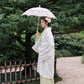 High-end lace Taisho Roman style modified kimono retro dress avocado green