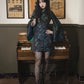 Retro black cheongsam short skirt