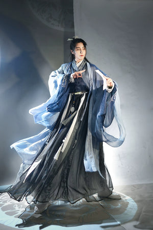 Embark on a journey through the Song Dynasty with our Yuanshi large-sleeved shirts. Infused with metaverse magic and Hanfu technology, explore Jin and Tang Dynasty menswear. Elevate your look with virtual reality-inspired Hanfu cloaks and belts. Dive into Genshin Impact-inspired Hanfu cosplay. From Ruqun to Ming Hanfu styles, our collection blends tradition with innovation for the modern man.