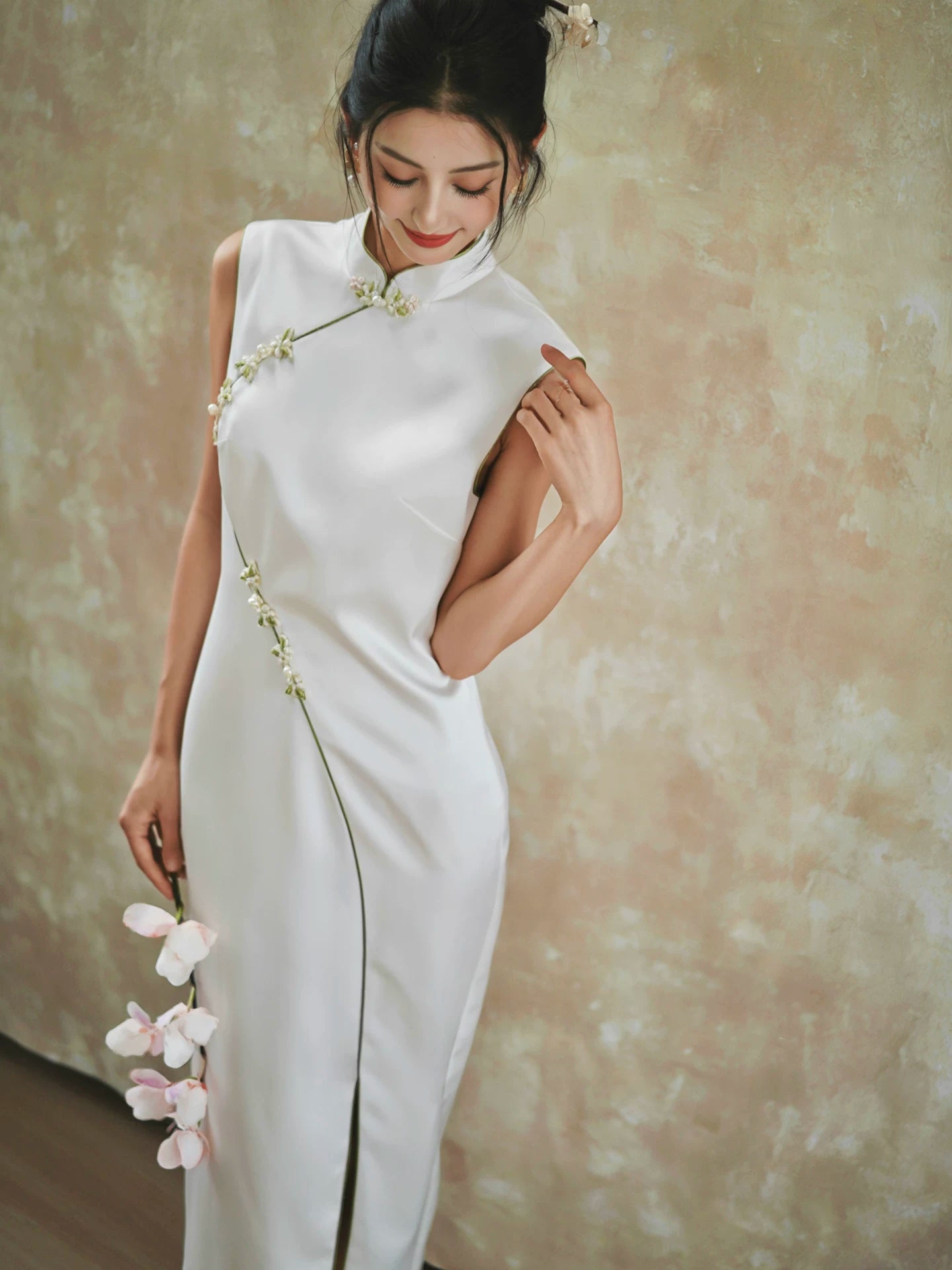 Ruoxi" white thin engagement dress wedding license dress improved ch Yandan_Hanfu Ruoxi" white thin engagement dress wedding license dress improved ch Yandan_Hanfu