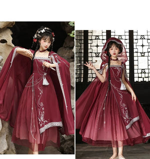 Discover a red modern hanfu with elegant hanfu sleeves, a stylish hanfu jacket, and timeless charm. Perfect for princess hanfu dress, fairy hanfu dress, or casual hanfu, it suits every hanfu woman. Pair with a hanfu shirt or wear it as a modern hanfu dress. Inspired by Ming Dynasty hanfu, it’s ideal for hanfu cosplay or as a cozy winter hanfu. Visit our hanfu shop for the best modernised hanfu and authentic blue hanfu.