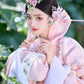 Pink Korean traditional court dress