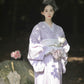 Purple high-end lace Taisho Romance modified kimono