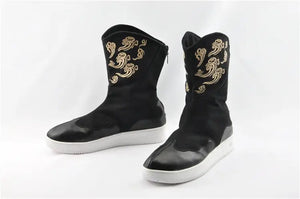 Explore Black hanfu boots, hanfu shoes, and ancient Chinese shoes designed for tradition and style. From Chinese wedding shoes to Chinese flat shoes and Chinese Mary Jane shoes, our collection suits every occasion. Celebrate with Chinese traditional shoes, or try unique Chinese wrestling shoes and festive Chinese New Year Ja Morant shoes.