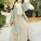 This green modern hanfu blends tradition and style with hanfu sleeves, a chic hanfu jacket, and elegant hanfu patterns. Perfect as a princess hanfu dress, fairy hanfu dress, or casual hanfu, it’s ideal for hanfu cosplay or everyday wear. Inspired by Ming Dynasty hanfu, this modern hanfu dress suits hanfu women for any occasion. Looking for winter hanfu or wondering where to buy hanfu? Visit our hanfu shop for the best green hanfu and modernised hanfu designs.