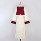 autumn and winter lolita spring dawn Chinese style short vest new year red robe long sleeve op cheongsam dress