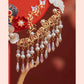 如意 ｜ Bridal fan  Chinese wedding bouquet