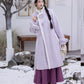 Iris set embroidery purple autumn and winter Hanfu