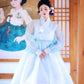 Blue Hanbok Korean Dress Women's Court Dress