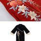 "Pomegranate" red cheongsam dress engagement Hanfu horse dress set