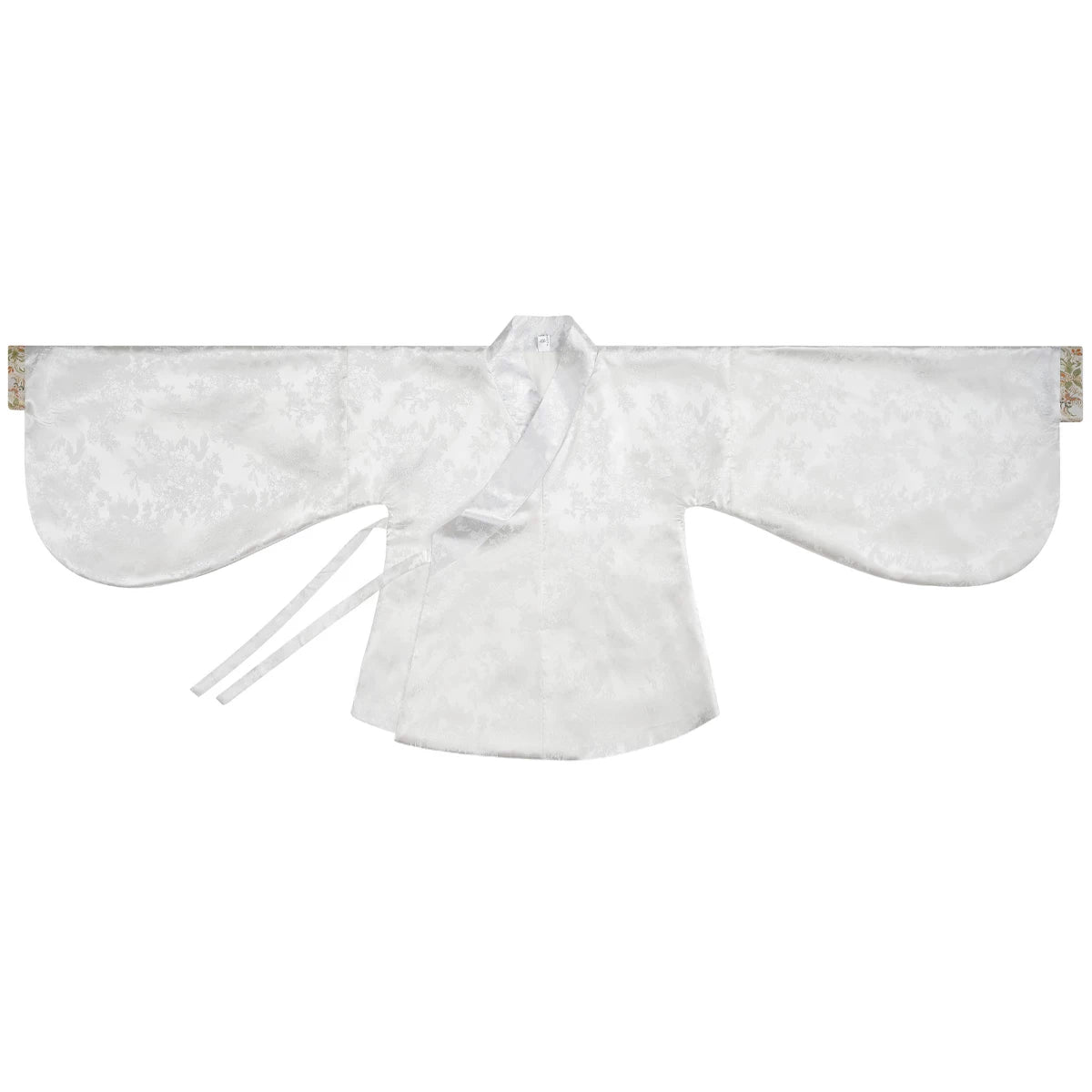  Pipa sleeve cross collar jacket dark jacquard floral plus size hanfu daily

