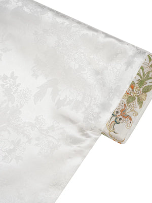 Dark jacquard floral hanfu jacket cross collar pipa sleeve plus size daily

