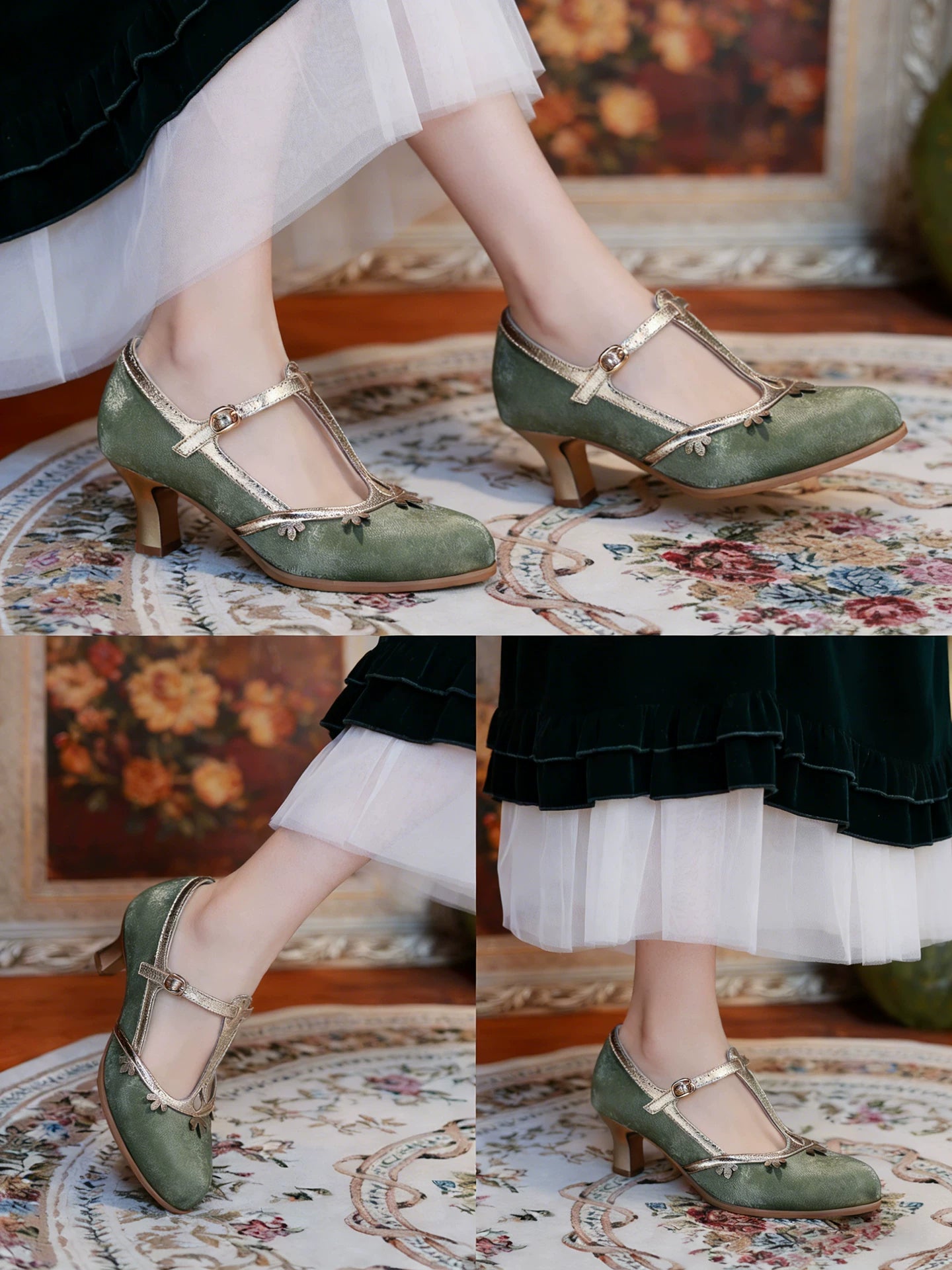 Retro republic of china cheongsam shoes beautiful not tired feet 6cm t belt mary jane high heel wine glass heel women shoes

